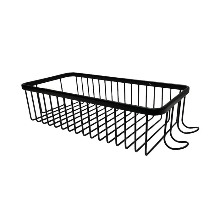 Shower Complements Shower Basket - Wall Mount - 12" Brass/Matt Black