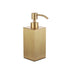 Cubic Soap Dispenser - Free Standing - 7" Brass/Satin Brass