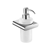 Moon Soap Dispenser - Wall Mount - 3" Brass/Glass/Polished Chrome