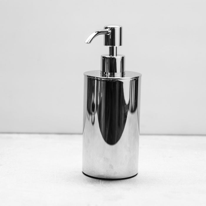 Smart Soap Dispenser - Free Standing - 7" Brass/Polished Chrome