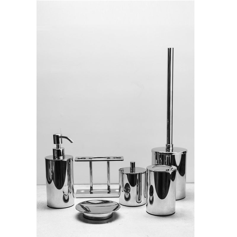 Smart Soap Dispenser - Free Standing - 7" Brass/Polished Chrome