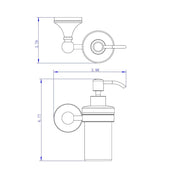 Viena Soap Dispenser - Wall Mount - 7"