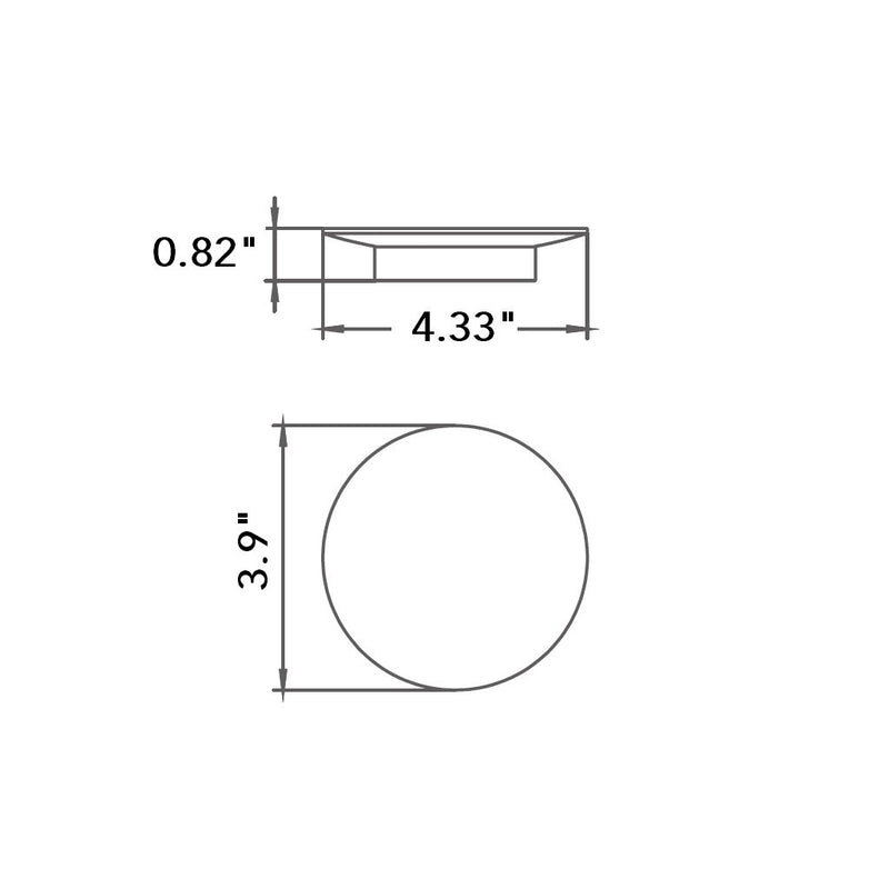 Smart Soap Dish - Free Standing - 4" Brass/Matt Black