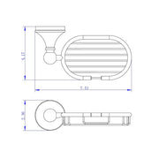 Viena Soap Dish - Wall Mount - 5"