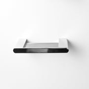 Moon Shower Shelf - Wall Mount - 7" Brass/Polished Chrome