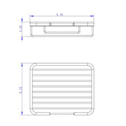 Shower Complements Shower Shelf - Wall Mount Brass/Polished Chrome