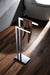 Bathroom Complements Double Towel Bar - Free Standing - 31" Brass/Polished Chrome