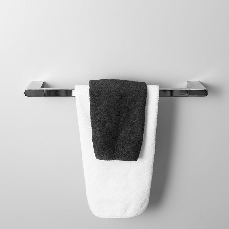 Moon Single Towel Bar - Wall Mount Brass/Polished Chrome