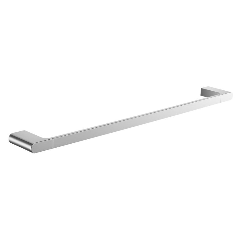 Moon Single Towel Bar - Wall Mount Brass/Polished Chrome