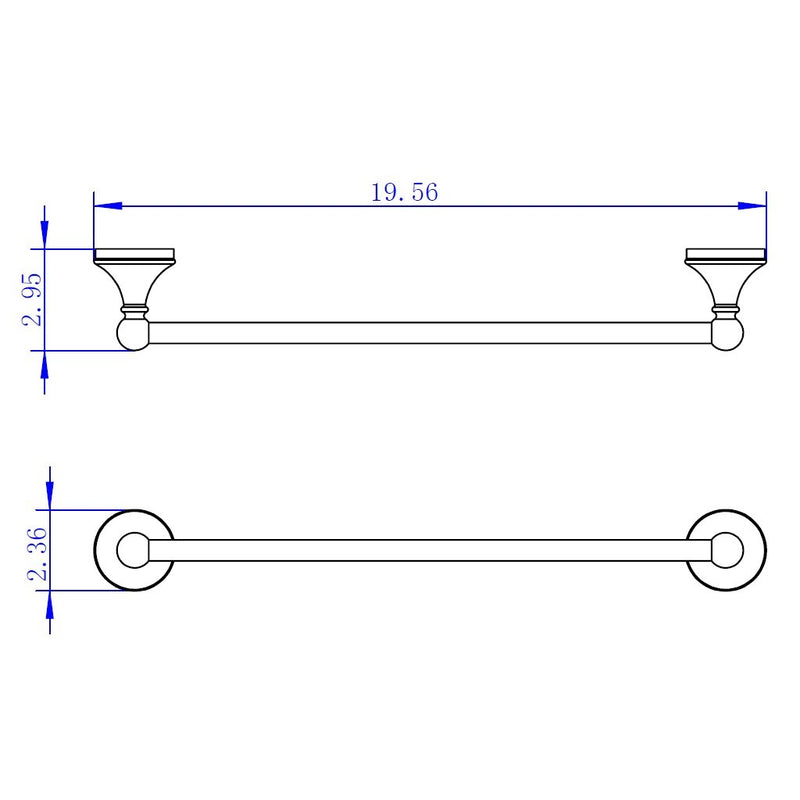 Viena Towel Bar - Wall Mount - 16"