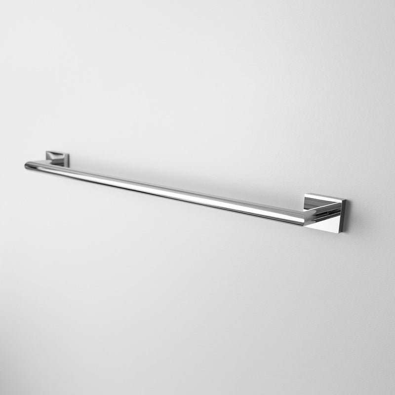 Zurich Single Towel Bar - Wall Mount Brass/Polished Chrome