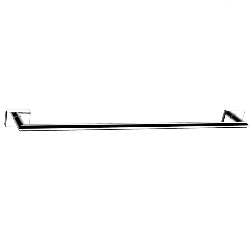 Zurich Single Towel Bar - Wall Mount Brass/Polished Chrome