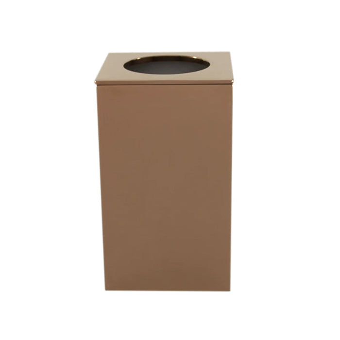Cubic Toothbrush Holder - Free Standing - 4" Brass/Rose Gold