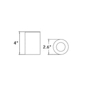 Smart Toothbrush Holder - Free Standing - 3" Brass/Polished Chrome