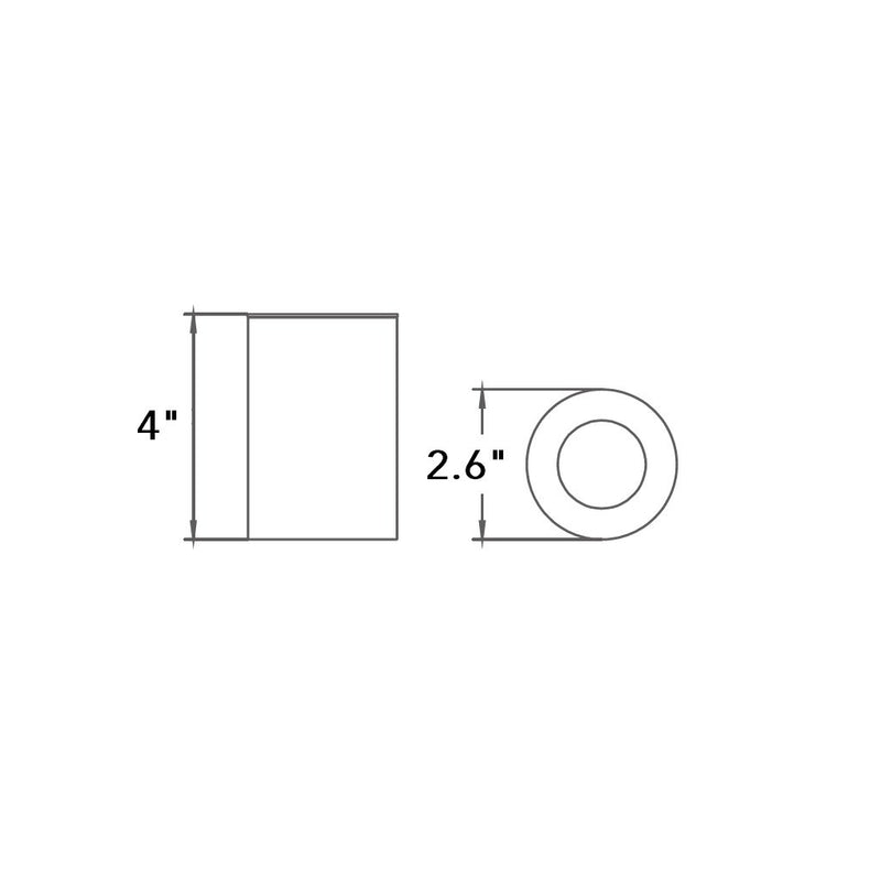 Smart Toothbrush Holder - Free Standing - 3" Brass/Polished Chrome