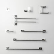 Zurich Toothbrush Holder - Wall Mount - 4" Brass/Glass/Polished Chrome