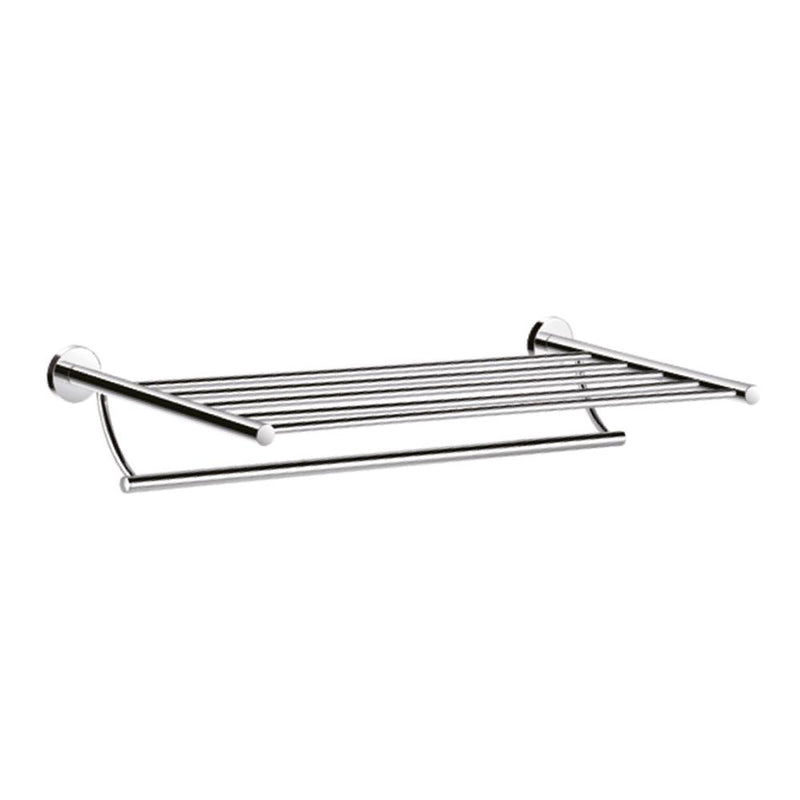 Smart Towel Shelf - Wall Mount - 24" Brass/Polished Chrome