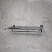 Smart Towel Shelf - Wall Mount - 24" Brass/Polished Chrome