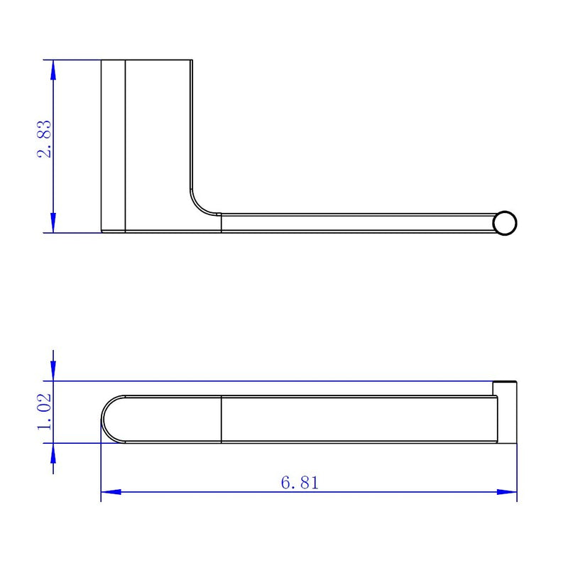Moon Toilet Paper Holder - Wall Mount - 7" Brass/Polished Chrome
