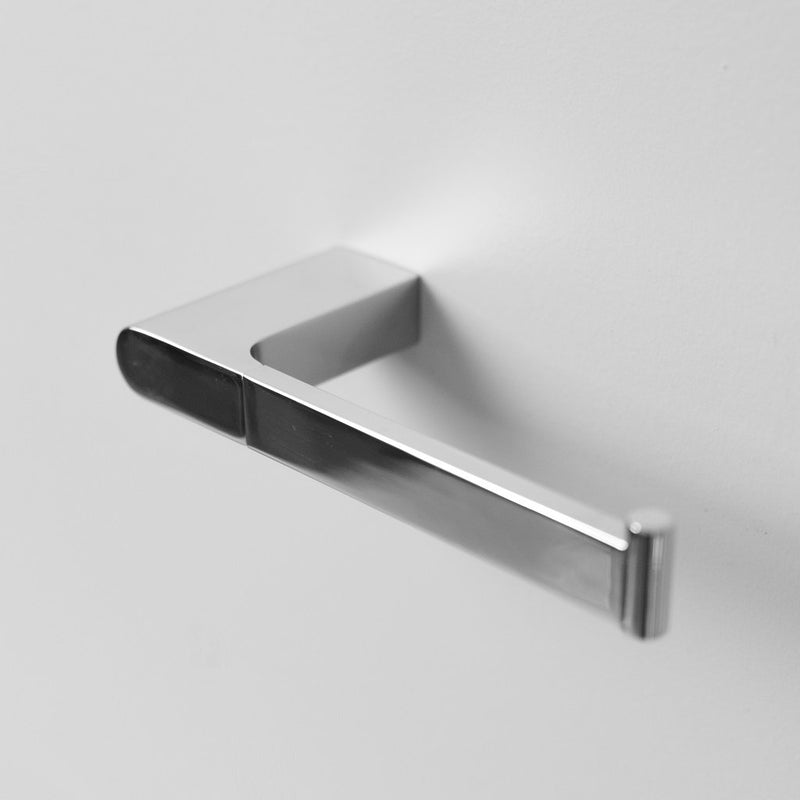 Moon Toilet Paper Holder - Wall Mount - 7" Brass/Polished Chrome