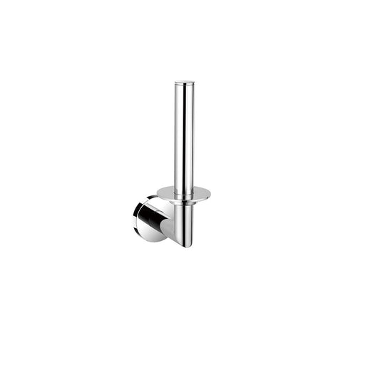 Munich Vertical Toilet Paper Holder - Wall Mount - 7" Brass/Polished Chrome