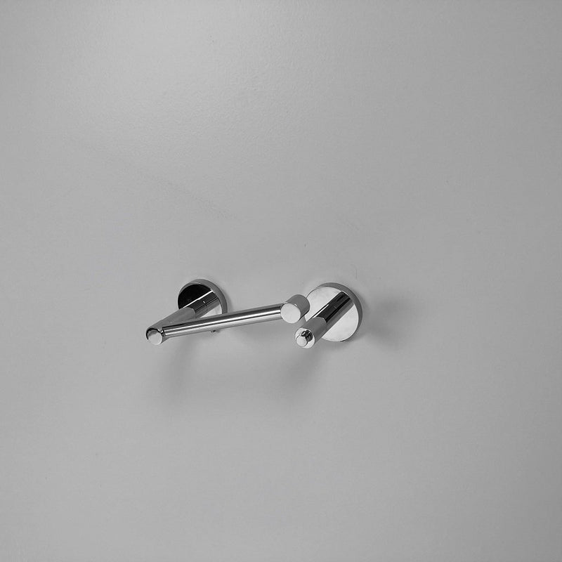 Smart Toilet Paper Holder - Wall Mount - 5" Brass/Polished Chrome