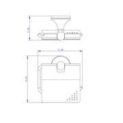 Viena Toilet Paper Holder - Wall Mount - 4"