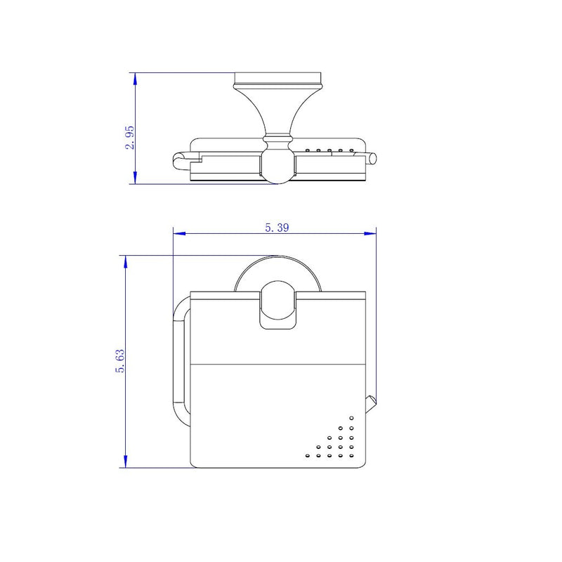 Viena Toilet Paper Holder - Wall Mount - 4"