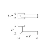 Zurich Toilet Paper Holder - Wall Mount - 4" Brass/Polished Chrome