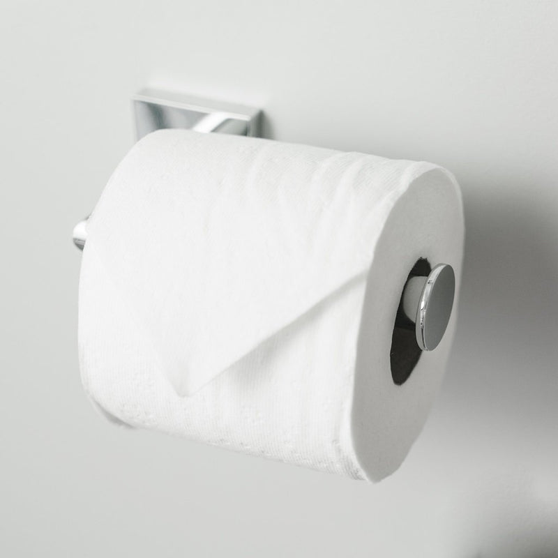 Zurich Toilet Paper Holder - Wall Mount - 4" Brass/Polished Chrome