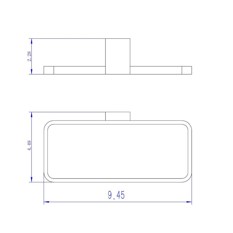 Bathroom Complements Towel Ring - Wall Mount - 9" Brass/Polished Chrome