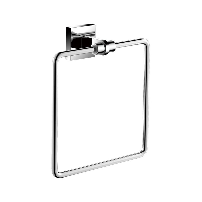 Bathroom Complements Towel Ring - Wall Mount - 6" Brass/Polished Chrome