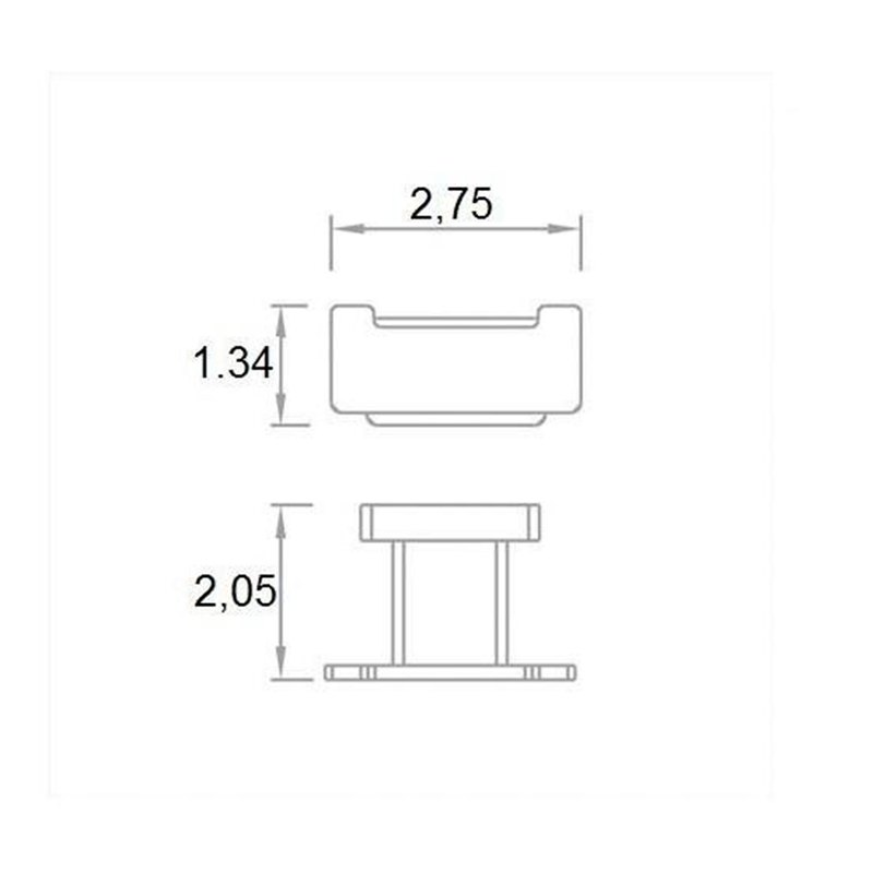 Noah Double Hook - Wall Mount - 3" Brass/Polished Chrome