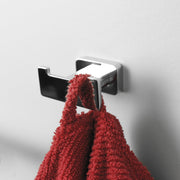 Magna Double Hook - Wall Mount - 3" Brass/Polished Chrome