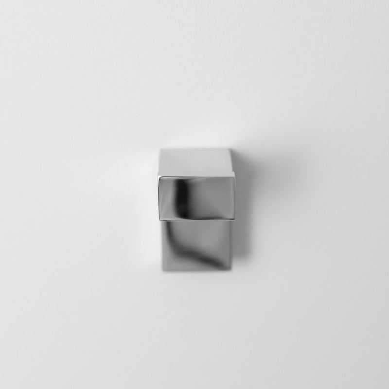 Mare Single Hook - Small Wall Mount - 1" Stainless Steel/Polished Chrome