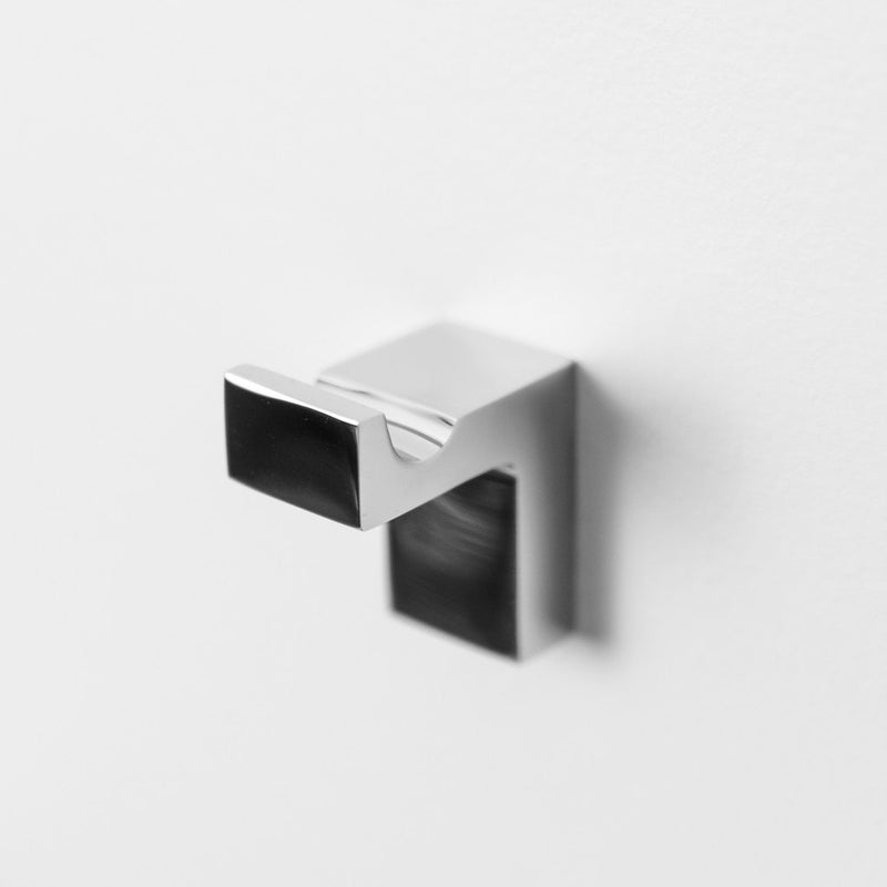 Mare Single Hook - Small Wall Mount - 1" Stainless Steel/Polished Chrome