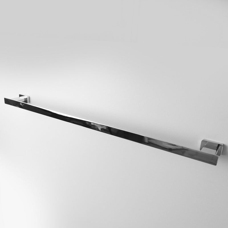 Magna Single Towel Bar - Wall Mount Brass/Polished Chrome