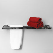 Magna Double Towel Bar - Wall Mount - 24" Brass/Polished Chrome