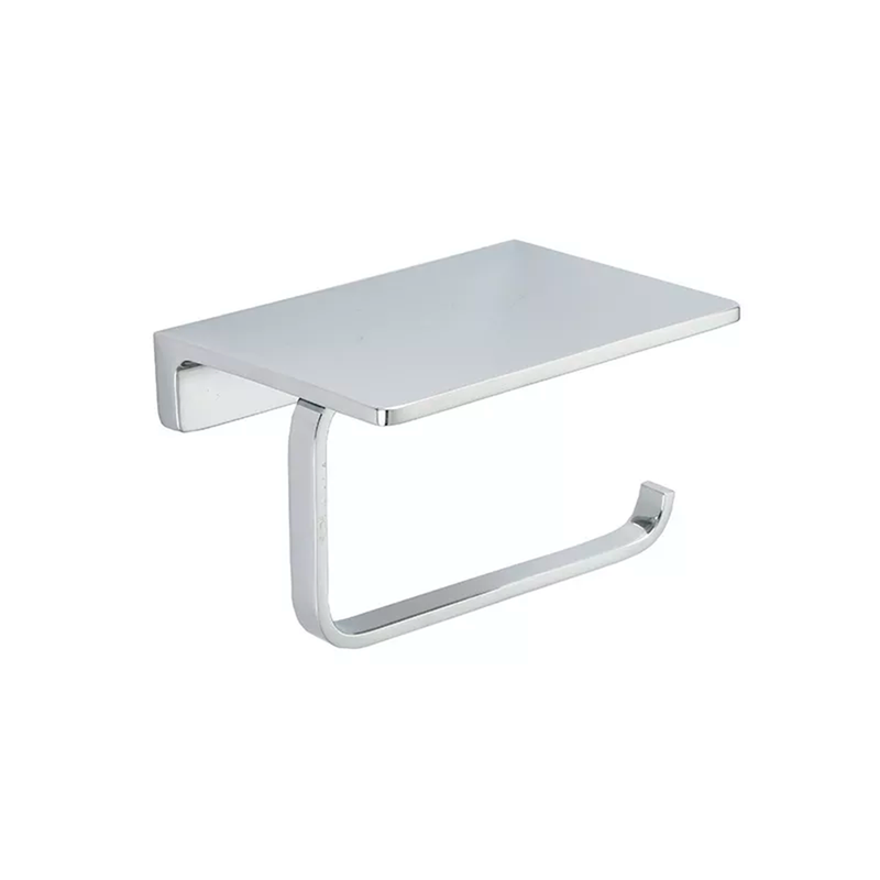 Devon Mare Toilet Paper Holder - Wall Mount - 5" Brass/Polished Chrome