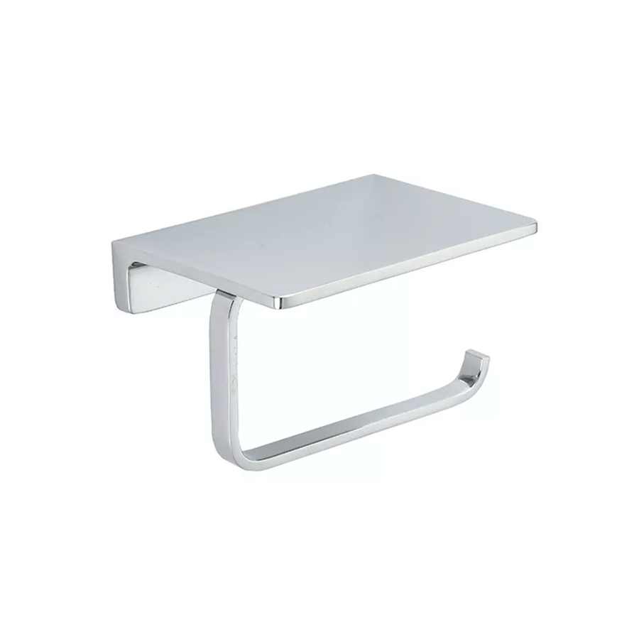 Devon Mare Toilet Paper Holder - Wall Mount - 5" Brass/Polished Chrome