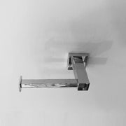 Cubic Spare Toilet Paper Holder - Wall Mount - 6" Brass/Polished Chrome