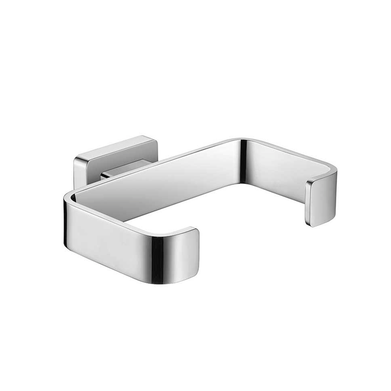 Noah Toilet Paper Holder - Wall Mount - 6" Brass/Polished Chrome