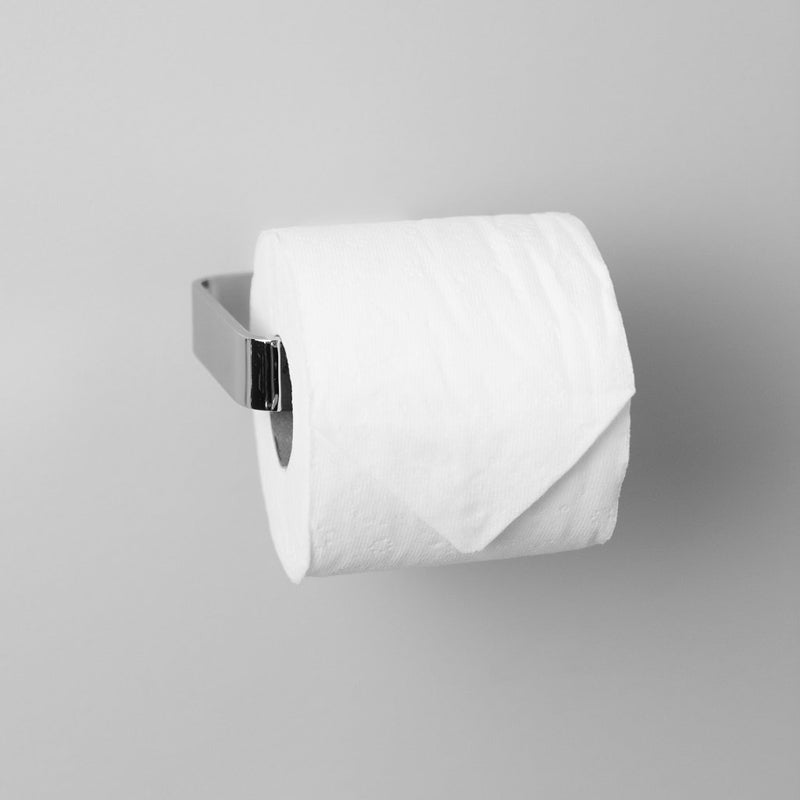 Magna Toilet Paper Holder - Wall Mount - 5" Brass/Polished Chrome