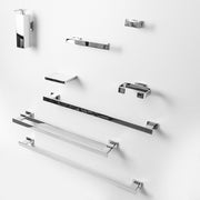 Magna Toilet Paper Holder - Wall Mount - 5" Brass/Polished Chrome