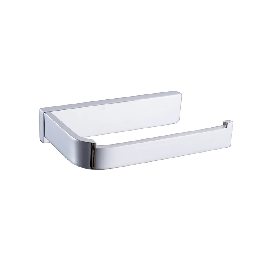 Mare Toilet Paper Holder - Wall Mount - 6" Brass/Polished Chrome