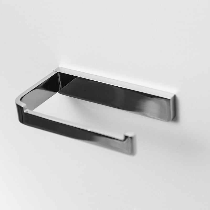 Mare Toilet Paper Holder - Wall Mount - 6" Brass/Polished Chrome