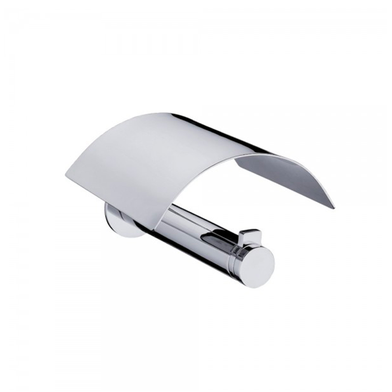 Smart Toilet Paper Holder - Wall Mount - 6" Brass/Polished Chrome