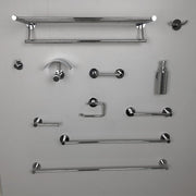 Smart Toilet Paper Holder - Wall Mount - 6" Brass/Polished Chrome