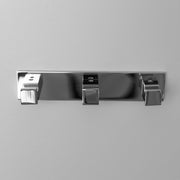 Luk 2 Triple Hook - Wall Mount - 6" Brass/Polished Chrome