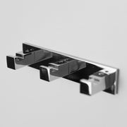 Luk 2 Triple Hook - Wall Mount - 6" Brass/Polished Chrome